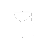 Sculptural Beige Table Lamp - Image 3