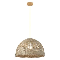 Beige Woven Dome Pendant Light, 50 cm - Image 2