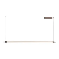Dimmable LED Linear Pendant Light 33W 3000K, Brushed Coffee - Image 2