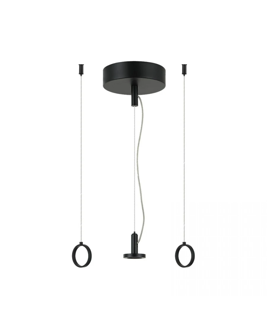 Plug & Play Suspension Kit with Driver up to 15 W (1 Opal), Black, 200 cm