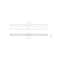 Sleek 81cm LED Bathroom Wall Light 17W 3000K - Image 3