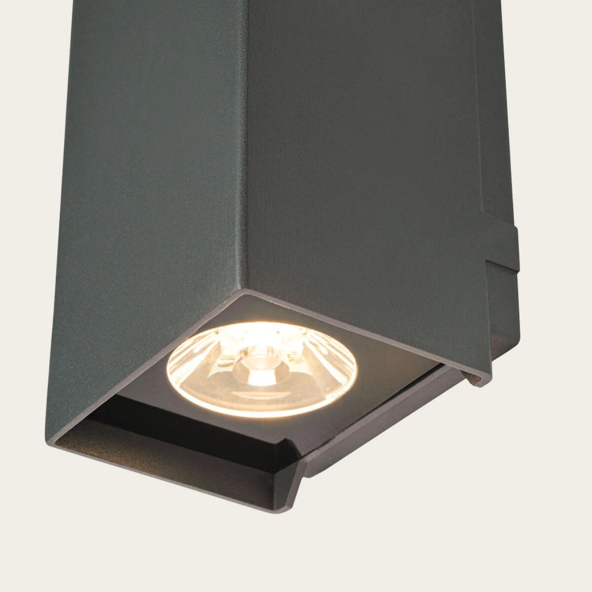 Grey LED Outdoor Wall Light 3000K