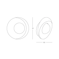 Modern Circular LED Outdoor Wall Light - Image 5