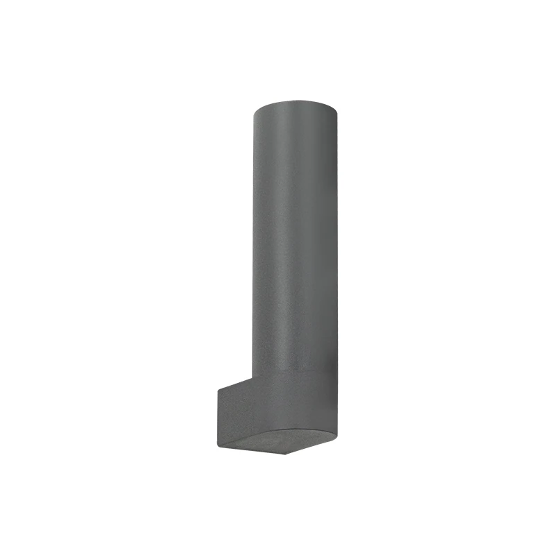 Grey Cylindrical LED Outdoor Wall Light 5W 3000K