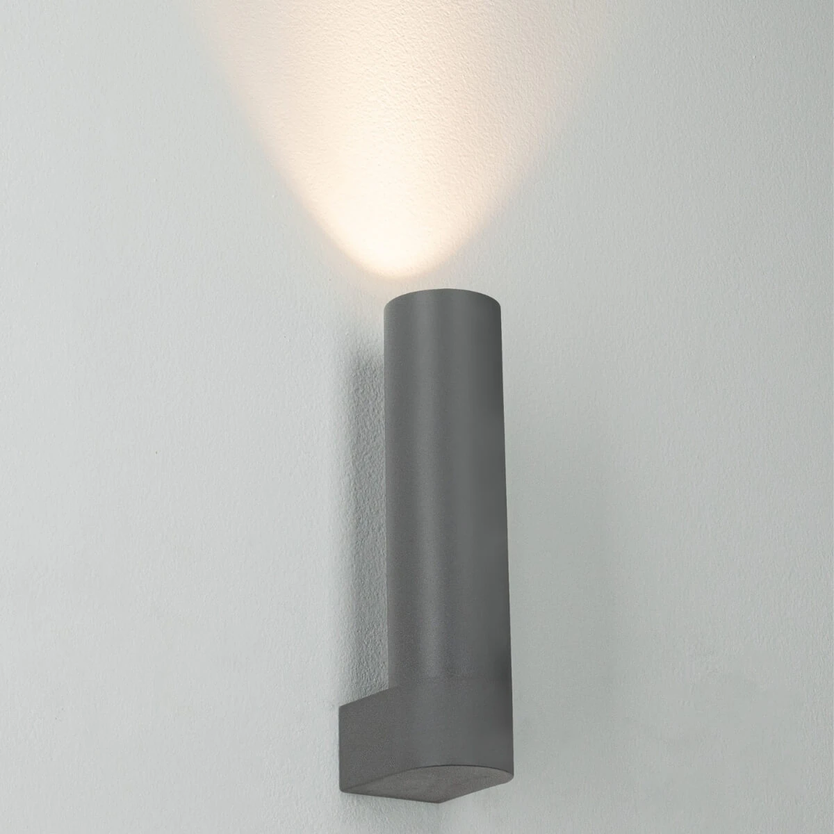 Grey Cylindrical LED Outdoor Wall Light 5W 3000K