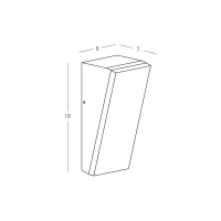 LED Lauko Sieninis Šviestuvas, Pilkas, 10W, 3000K, IP65 - Nuotrauka 3