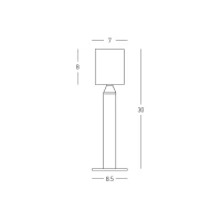 Outdoor LED Bollard Light 8W 3000K IP65, 30cm - Image 4