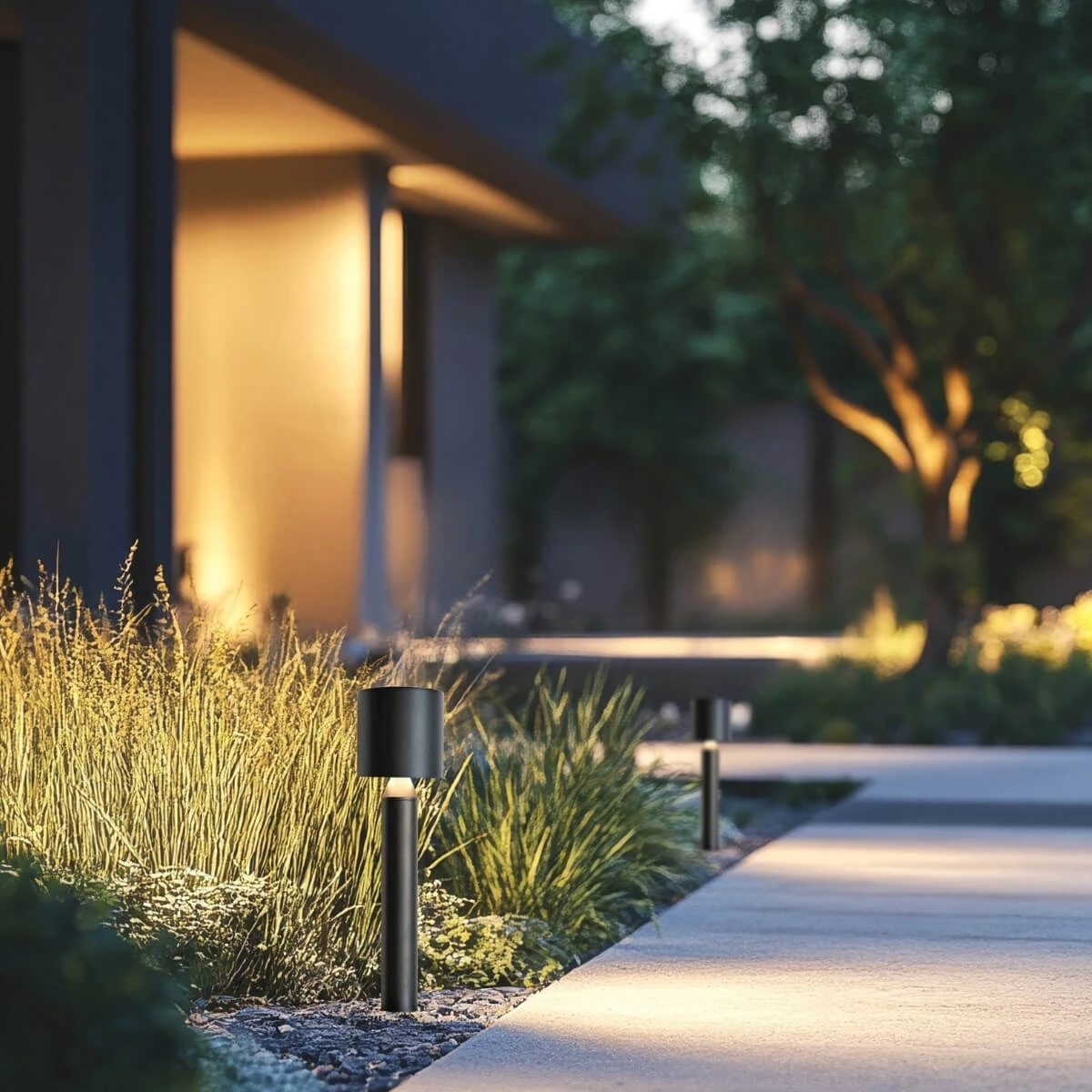 Outdoor LED Bollard Light 8W 3000K IP65, 30cm