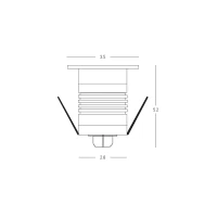 Round LED Inground Light 1W 3000K IP67 - Image 4