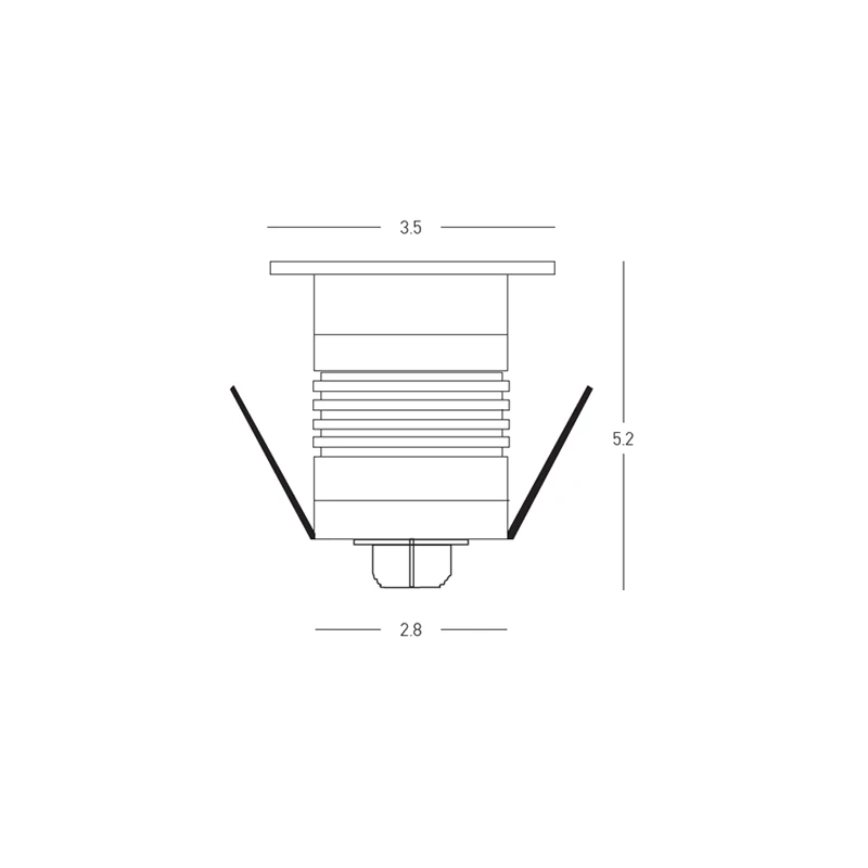Recessed LED Ground Light 1W 2700K IP67