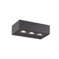 Lauko LED Sieninis Šviestuvas, Pilkas, 5W, IP54, Asimetrinis - Nuotrauka 1