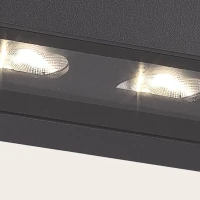 Lauko LED Sieninis Šviestuvas, Pilkas, 5W, IP54, Asimetrinis - Nuotrauka 2