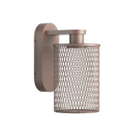 Brown Mesh Outdoor LED Wall Light - Image 1