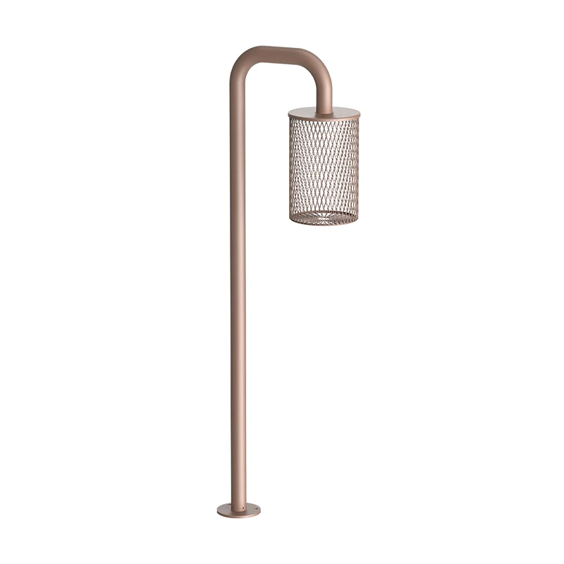 Rudas LED Pastatomas Šviestuvas su Tinklelio Gaubtu, IP65, 80cm