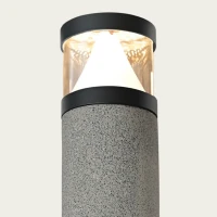 Lauko LED šviestuvas-stulpelis su betoniniu pagrindu, IP65 - Nuotrauka 2