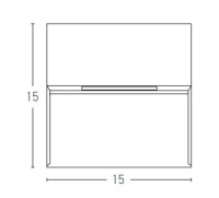 LED lauko laiptų šviestuvas 7W 3000K IP65 grafito spalvos, 5x16x16 cm, Sieninis, 7W - Nuotrauka 3