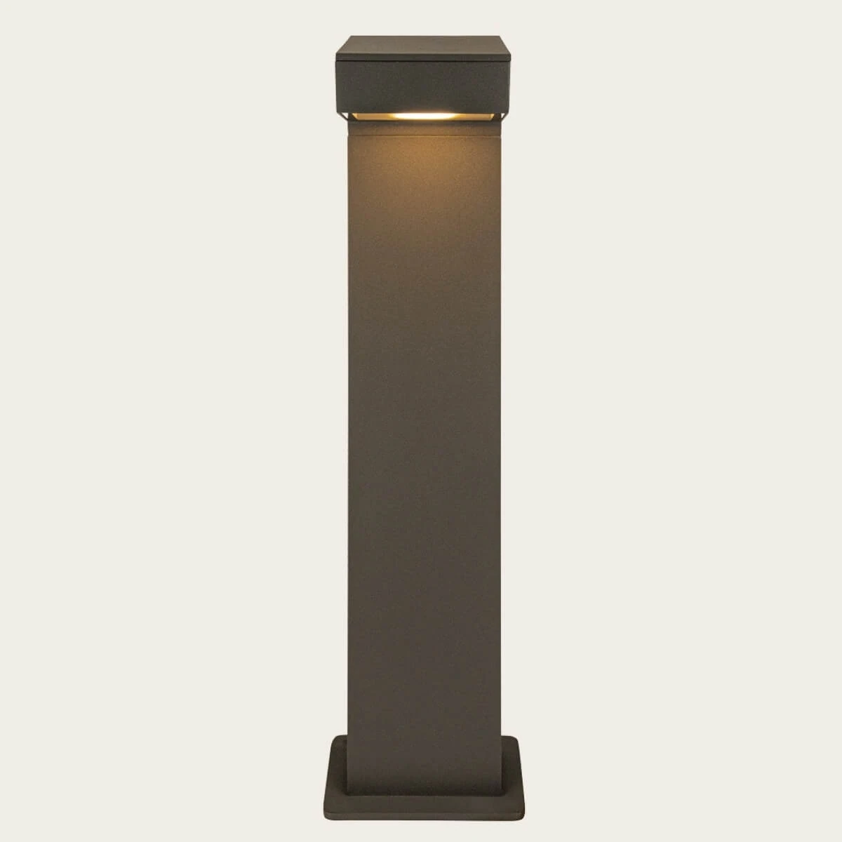 Lauko pastatomas šviestuvas LED 12W 3000K IP65 asimetrinis pilkas