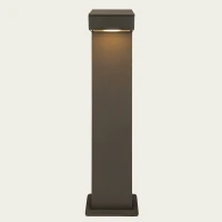Lauko pastatomas šviestuvas LED 12W 3000K IP65 asimetrinis pilkas - Nuotrauka 3