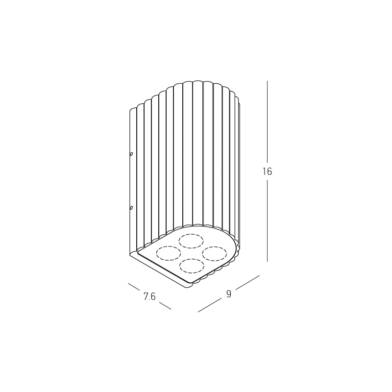 Outdoor Up-Down Wall Light LED Grey IP54