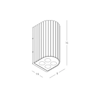 Outdoor Up-Down Wall Light LED Grey IP54 - Image 4