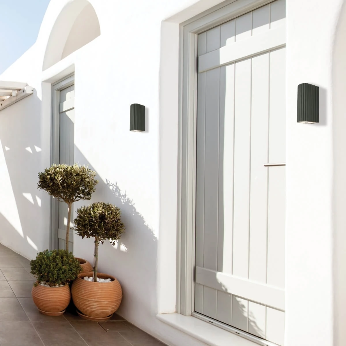 Outdoor Up-Down Wall Light LED Grey IP54