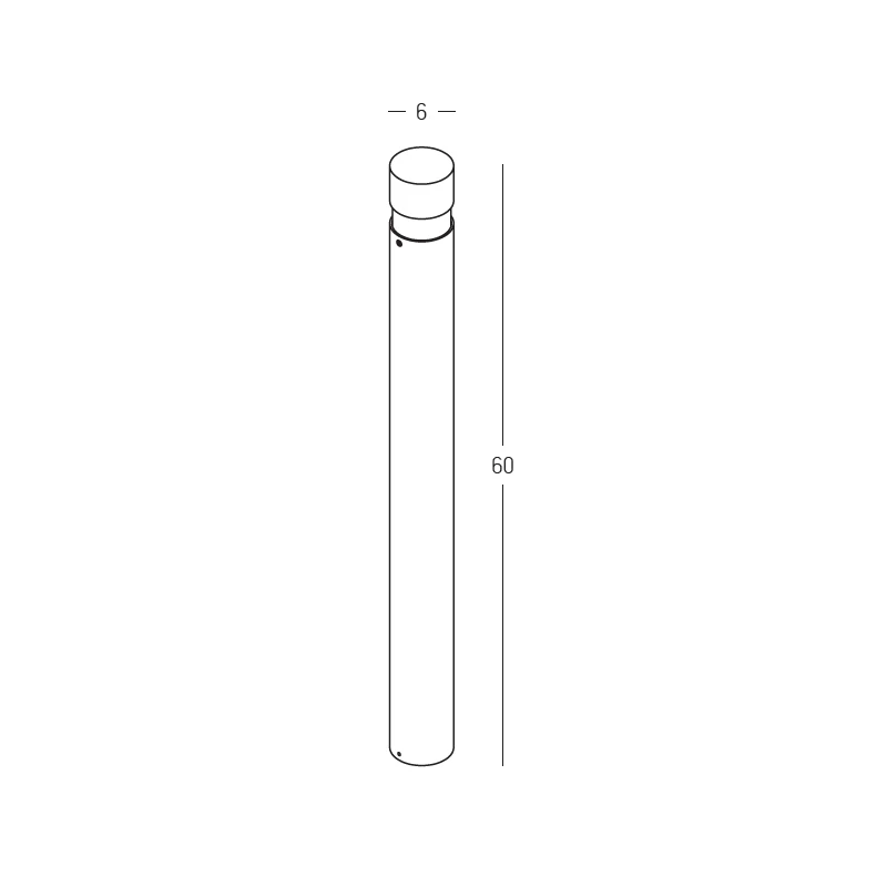 Brown LED Outdoor Bollard Light 8W, IP65