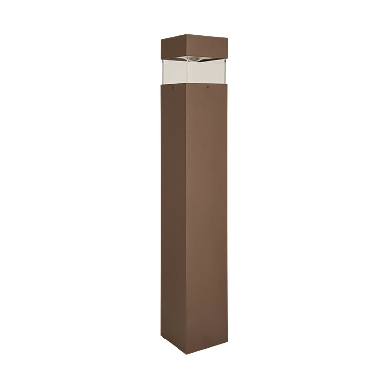 Brown Outdoor LED Bollard Light 15W 3000K IP65