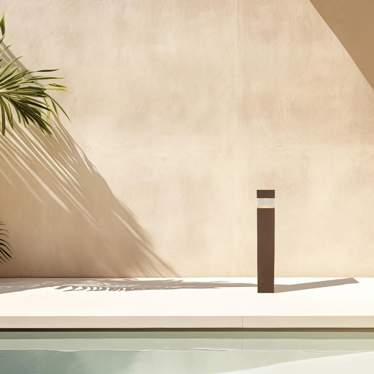 Brown Outdoor LED Bollard Light 15W 3000K IP65