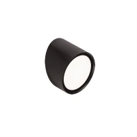 Cylindrical Outdoor LED Wall Light, Black, IP65 - Image 2