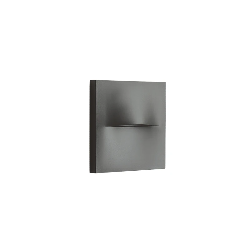Grey LED Step Light 3W 3000K IP65