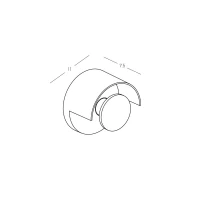 White Curved Outdoor Wall Light G9 IP65, Surface Mount - Image 4