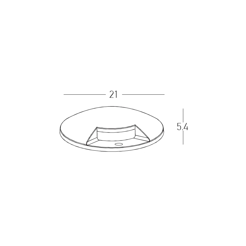 Outdoor Recessed Ground Light LED IP67, Grey, Round