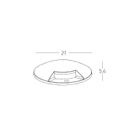 Outdoor Recessed Ground Light LED IP67, Grey, Round - Image 3