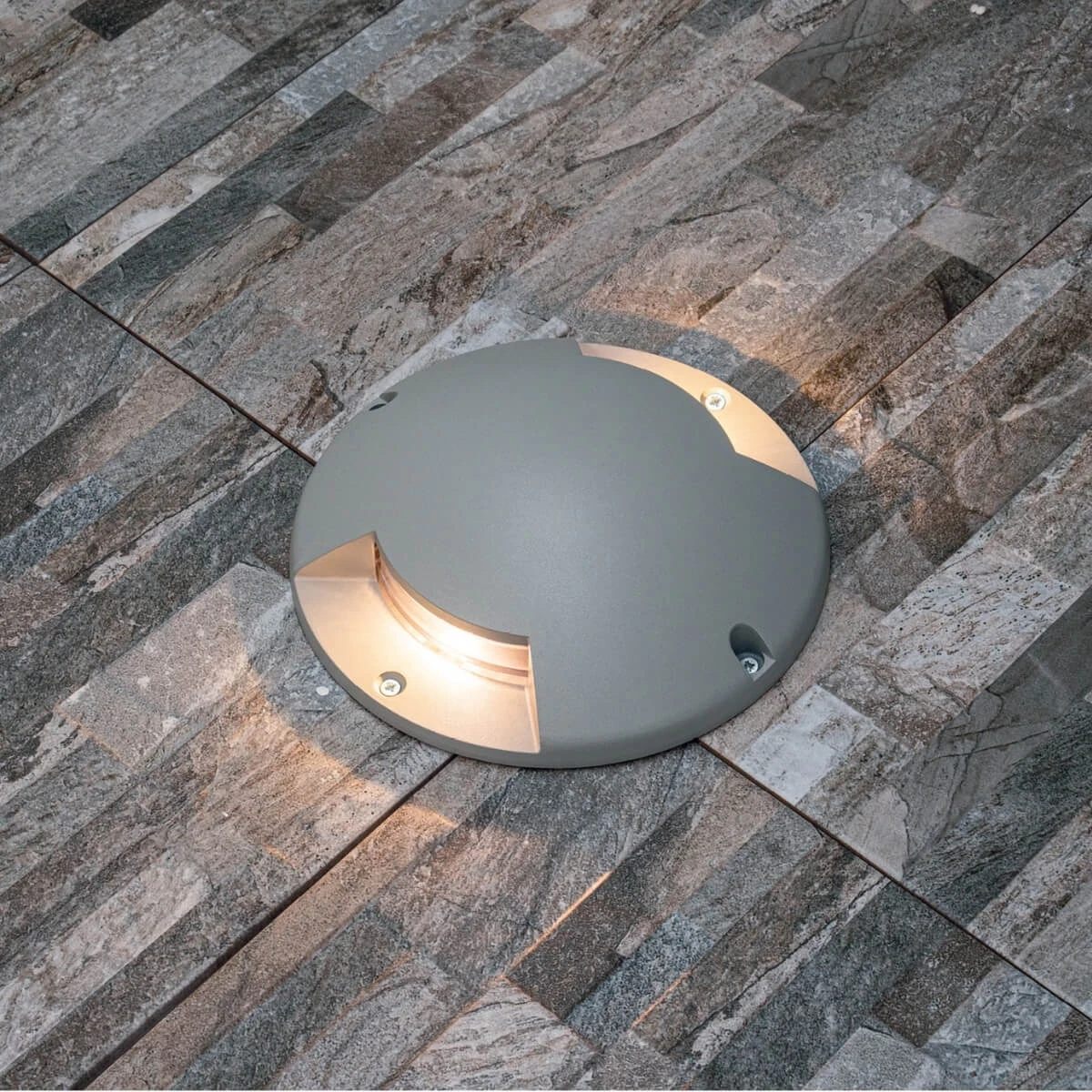 Outdoor Recessed Ground Light LED IP67, Grey, Round