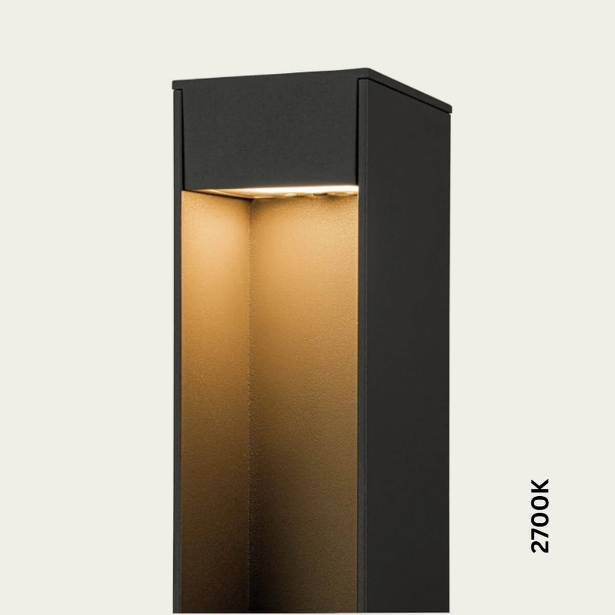 Bollard Light LED 12W CCT IP65, Grey, 9x6.6x60 cm