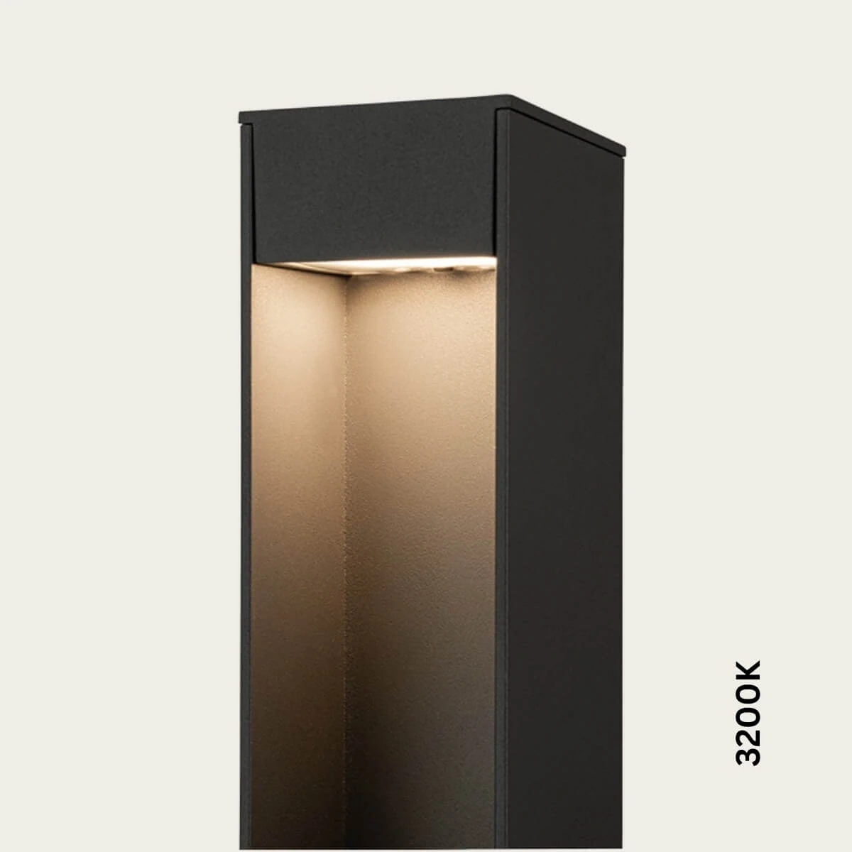 Bollard Light LED 12W CCT IP65, Grey, 9x6.6x60 cm
