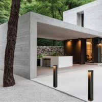 Bollard Light LED 12W CCT IP65, Grey, 9x6.6x60 cm
