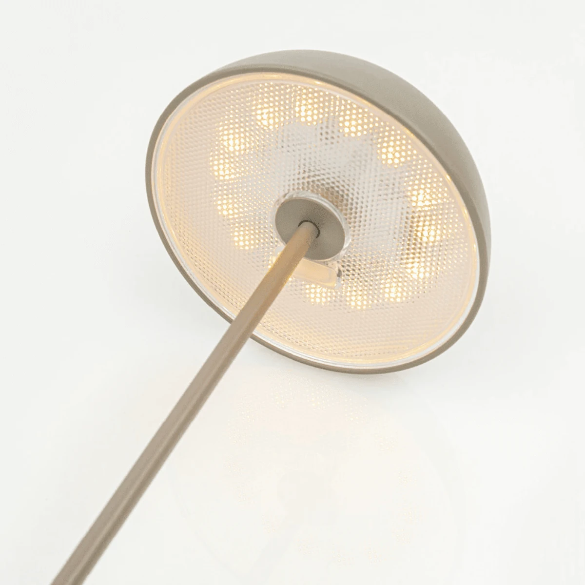 Portable LED Table Lamp, Brown, 28cm with Touch Dimming