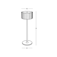 Brown Portable LED Table Lamp with Touch Dimming, CCT IP44 - Image 6