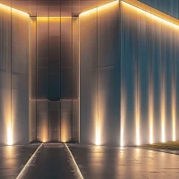 Lauko LED Sienų Apšvietimo Šviestuvas, 9W, 3000K, IP65, Pilkas