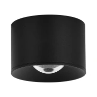 Lauko paviršinio montavimo LED lubinis šviestuvas 12W 4000K Matinė Juoda - Nuotrauka 1