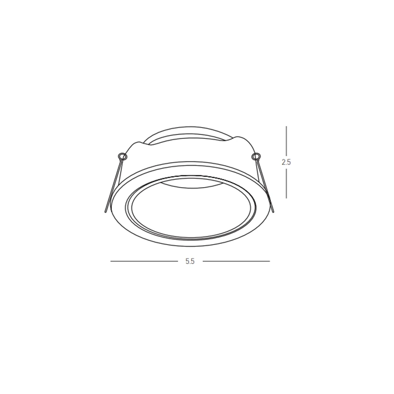 Recessed Spotlight 1xMR11, Matt Sandy White