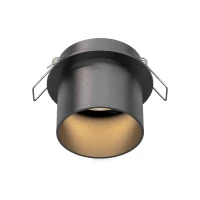 Matt Black Recessed Spotlight 1xGU10 - Image 1