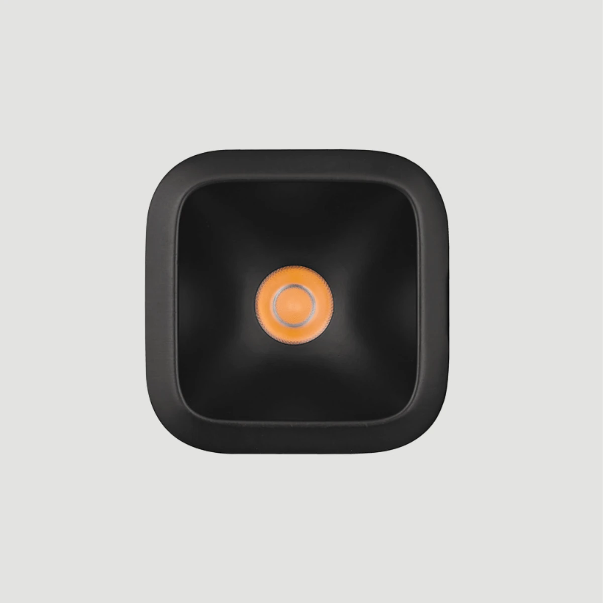 Recessed Square LED Spot 5W 3000K IP54 Matte Black