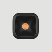 Recessed Square LED Spot 5W 3000K IP54 Matte Black - Image 2