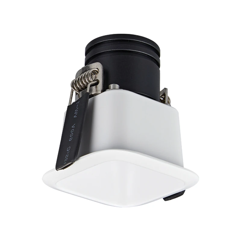Square Recessed LED Spot, 7W 3000K, Sandy White