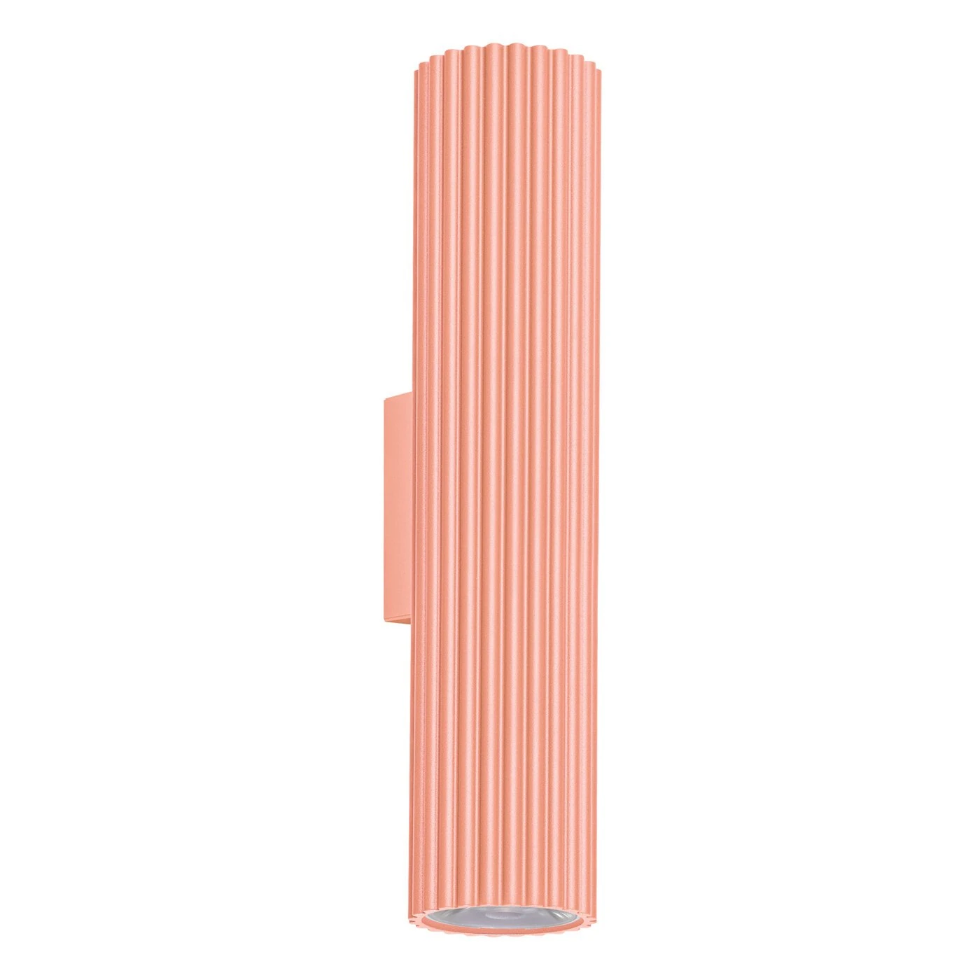 Sieninis šviestuvas 30 cm / 14 W – cilindrinis, persikinis, DALI/PUSH