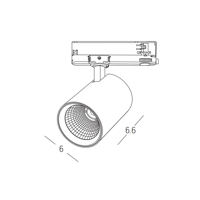 3-Phase Track Spot LED 10W CCT Matt White