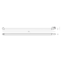 LED linijinis bėgelio šviestuvas 40W CCT smėlio juodos spalvos - Nuotrauka 2