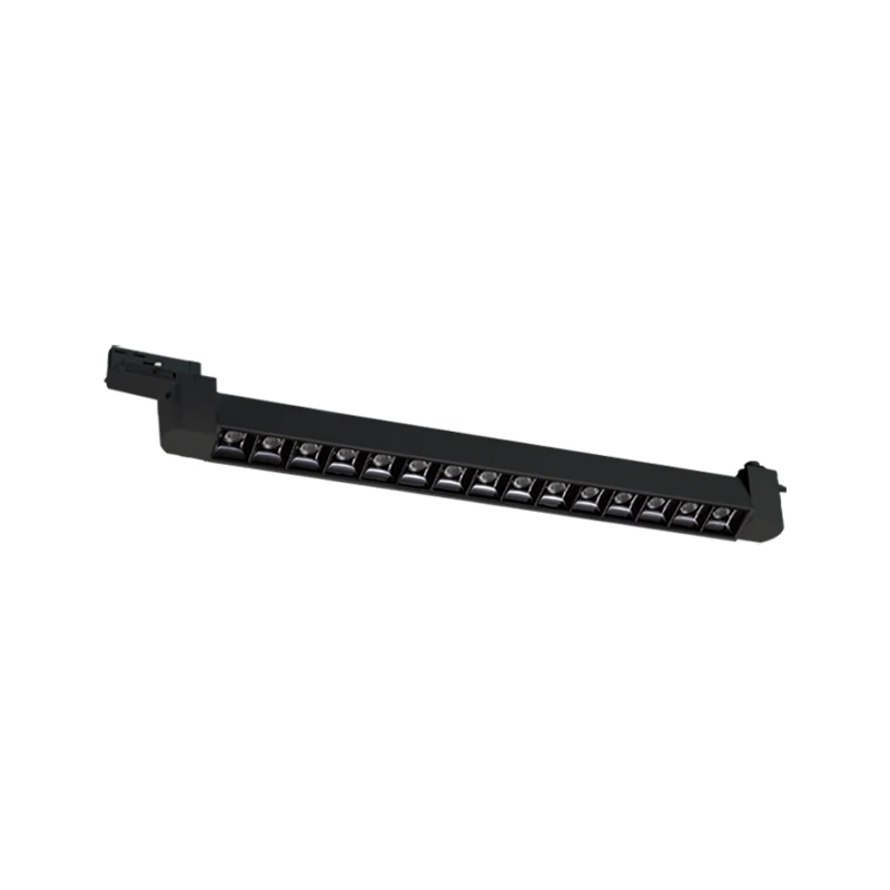 Matt Black Linear LED Grille Track Light, CCT